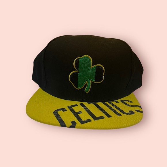 Mitchell & Ness x‎ Lids Black/Gold Boston Celtics Hardwood Classics Snapback Hat - Picture 1 of 5
